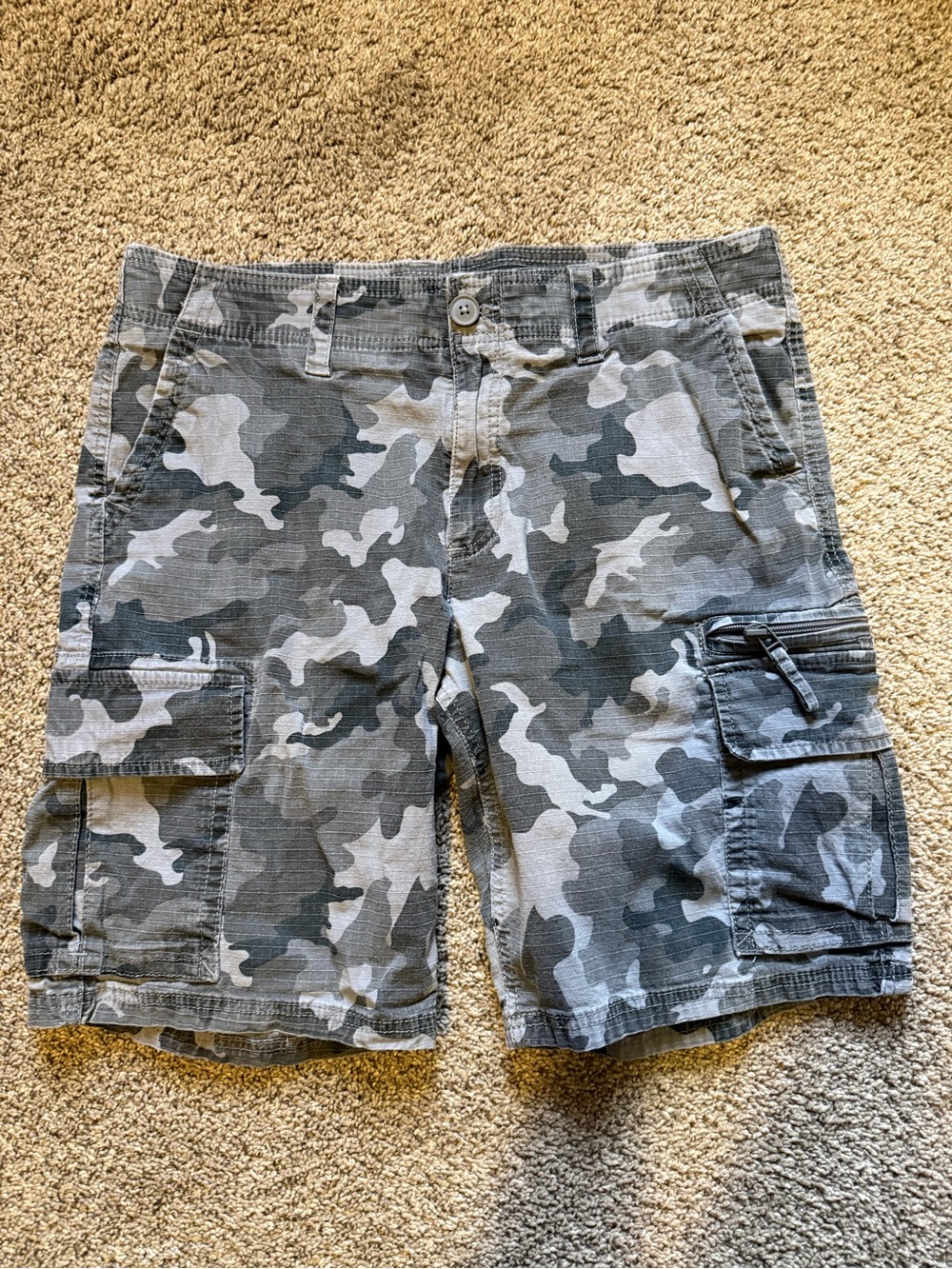 Sonoma Gray Camo Cargo Shorts
